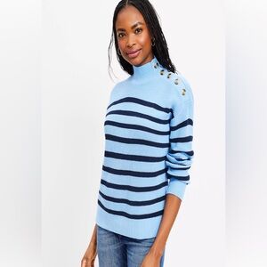 Blue striped sweater